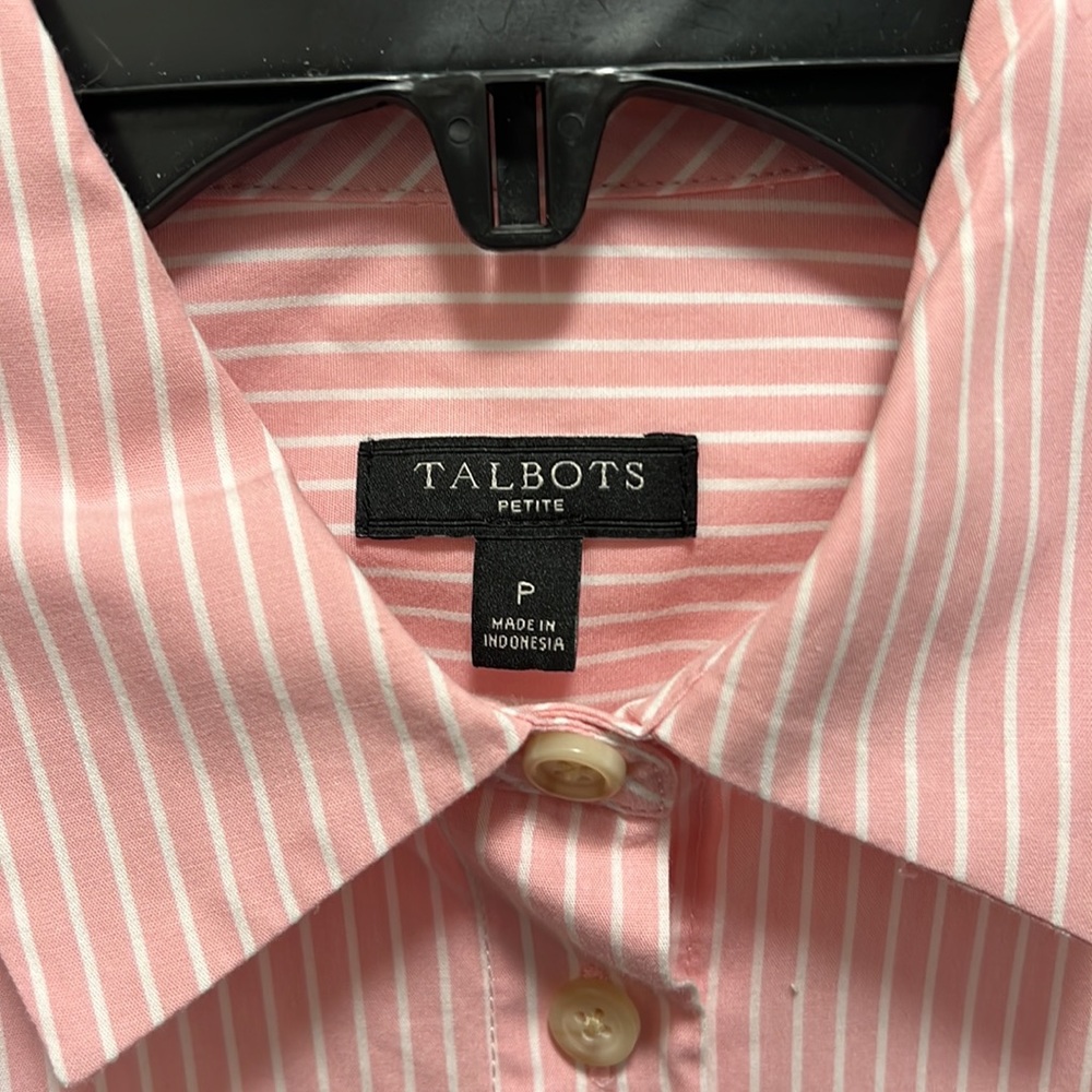 Talbots Button Down Striped Shirt - image 3